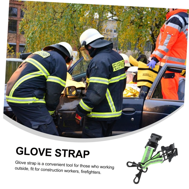 Mobestech Firefighter Glove Clips 2pcs Firefighter Glove Holder Black for