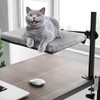 Cat Desk Bed - Steel Frame,180° Rotating & Adjustable Height,