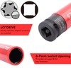 BILITOOLS 1/2 inch Drive Impact Lug Nut Socket Set, 15