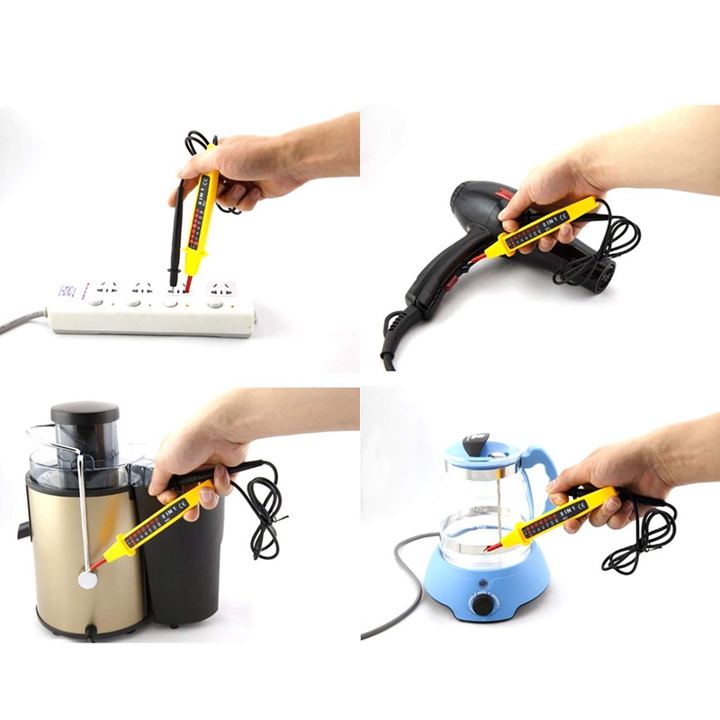 Electric Circuit Testers, 8 in 1 Voltage Tester Multi-Function Probe
