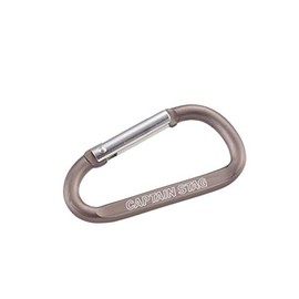 CAPTAIN STAG Aluminum Accessory D Carabiner L (Titanium Gray) UM-1843