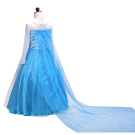 Dressy Daisy Girls' Snow Princess Dress, Children's Princess Cosplay, Light Blue, Halloween, Christmas, Party Costume