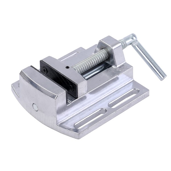 KATSU Drill Press Vice 2.5 Inch (65mm), Precision Pillar Drill Bench Clamp Aluminium Alloy for Workshop Milling Machine Machinery Maintenance SP10008008
