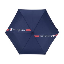 Champion CHS47WJ55-N Boy's Solid Color Safety Auto Open and Close Mini Folding Umbrella, Navy, 55cmX6R