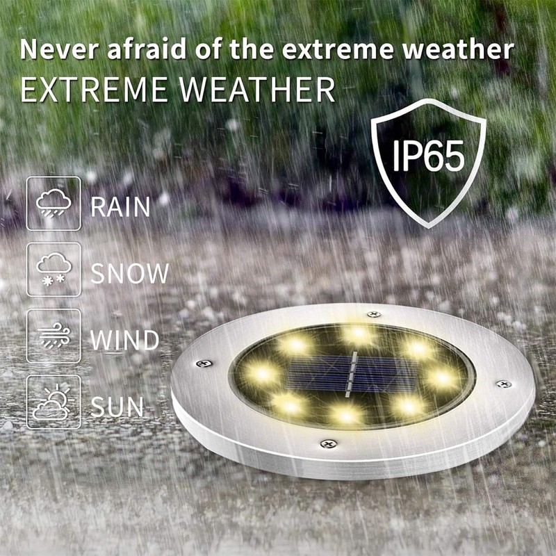 INCX Solar Lights Outdoor Waterproof,12 Pack Solar Lights for Outside,