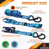 A ANTELOPE Ratchet Tie Down Straps, 4 Pack of 15',