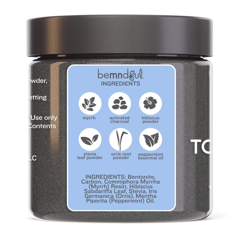 Whitening Tooth Powder with Activated Charcoal for Teeth and Gums