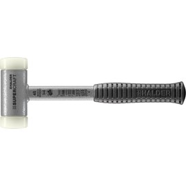 Supercraft 3377.045 Soft Hammer with Shatterproof Tubular Steel Handle and Ergonomically Shaped Non-Slip Handle Diameter 45 mm