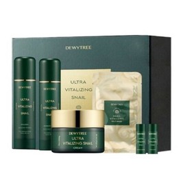 Meoncell Dewy Tree Basic Cosmetics Set - Snail Cream + Toner + Lotion + Mask Pack (4 types) - Dewy Tree Basic Set / 메온셀 듀이트리 기초 화장품세트-달팽이크림+스킨+로션+마스크팩(4종) - 듀이트리기초세트