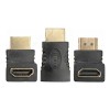 Cople Adaptador Hdmi Conexión Extension Recto 270 90 Angulo