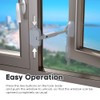 EUDEMON 1 Pack Childproof Window Restrictor for Aluminum, Wooden, Metal