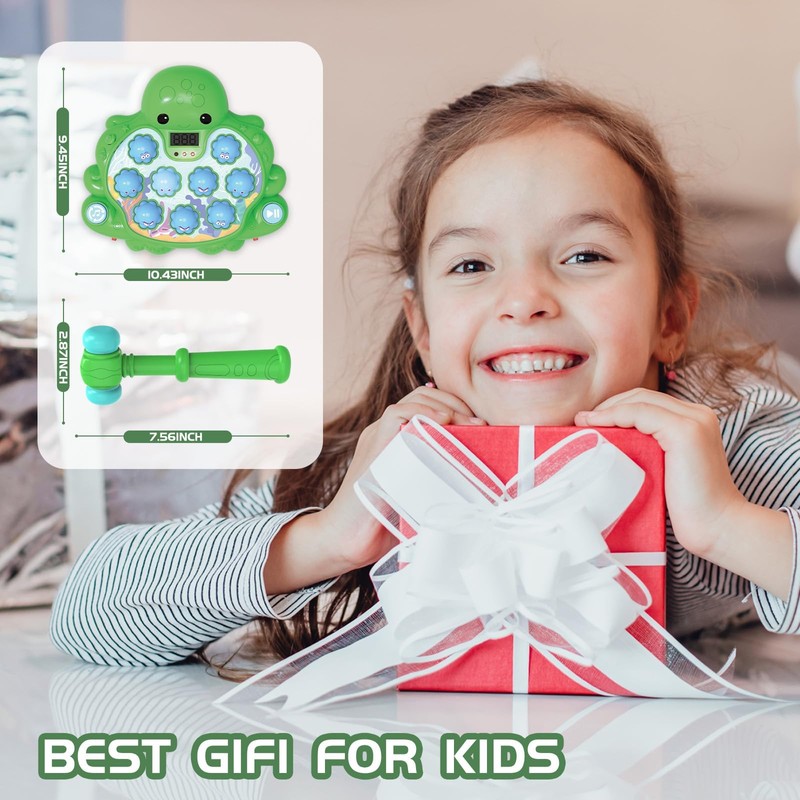 JOYBLI Octopus Vitality Strike Game, Educational Musical Whack-A-Mole Toy with