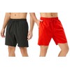 TEX2FIT Men's 7 Inch Swim Shorts with Mesh Liner, 2-Pack