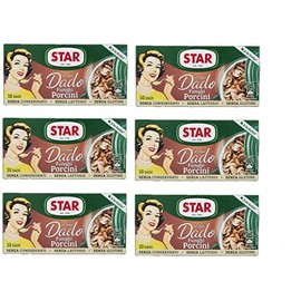 6X Star dadi Porcini Mushroom Stock Cubes 100 g (Pack of 6)