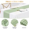 12 Pack Sage Green Satin Table Runner 12×72 Inch Long