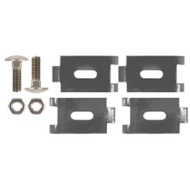 Alberts 673291 Corner Connector for Grid Mats Anthracite Plastic-Coated RAL 7016 M8 x 30 mm Set of 2