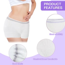 Bettinay 5 Pcs Net Pants for Incontinence Pads, Disposable Reusable Breathable Stretch Adult Women Men Knickers(XXL)
