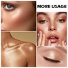 Boobeen Blush and Highlighter Palette- 4-color Metallic Shimmer Shadow Powder,