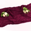 1 Pack Burgundy Cheesecloth Table Runner 10FT Boho Gauze Rustic