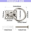 2 Packs M8 Ceiling Hook Pad Eye Plate 304 Stainless