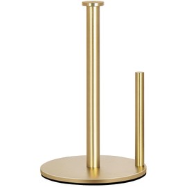 OBODING Gold Countertop Paper Towel Holder, Stainless Steel, Modern Kitchen and Bathroom Organization