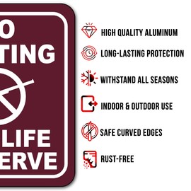 No Hunting Wildlife Preserve Outdoor Signs - Private Property No Trespassing Sign - Street Signs - No Hunting or Trespassing Signs - Posted Signs - Trail Trapping - 8.5" X 10"