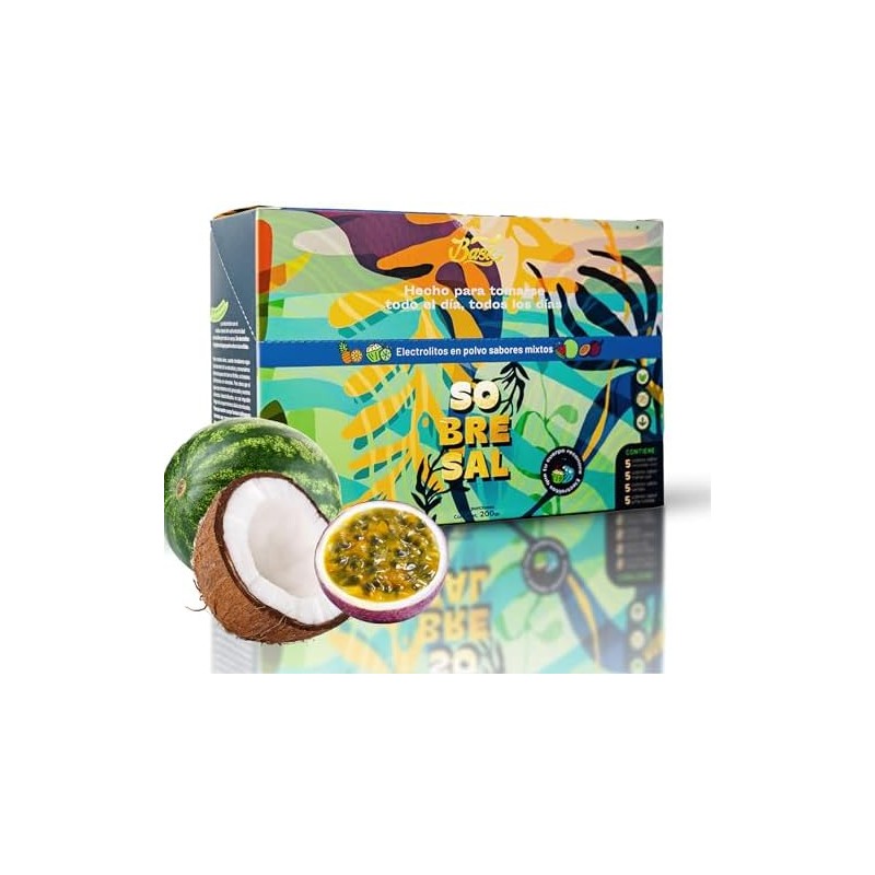Electrolitos en Polvo con Sabor Bask Caja de 20 Sobres