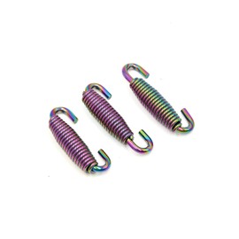 A ABSOPRO Motorcycle Exhaust Pipe Spring 45mm Muffler Springs Hook (Set of 3)