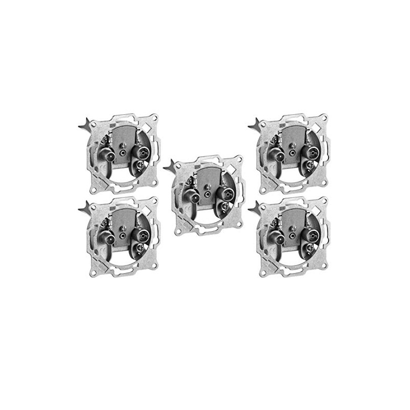 1aTTack.de 5 x antenna socket satellite cable socket 2-way 2-hole