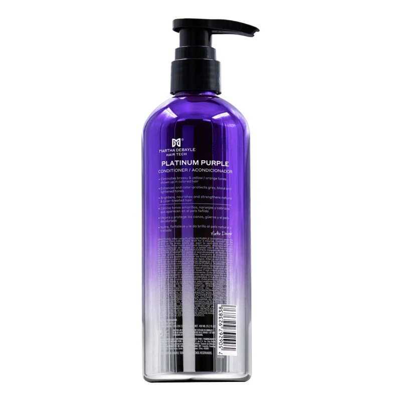 MARTHA DEBAYLE HAIR TECH Platinum Purple Acondicionador. Matiza y neutraliza.