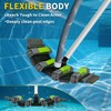 Heavy Duty Pool Vacuum Head with Wheels, 17.5" Flexible Side