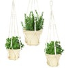 Sinolodo Macrame Plant Hanger Set of 3 with 6/7/8 Inch