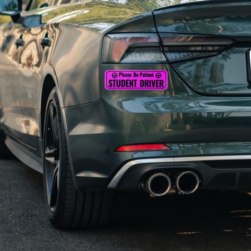 2pcs Student Driver Magnet, Please Be Patient Student Driver Sign