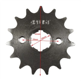 PCC FITS 428 Chain 15T SPROCKET for 20mm Shaft ATV Quad ES25