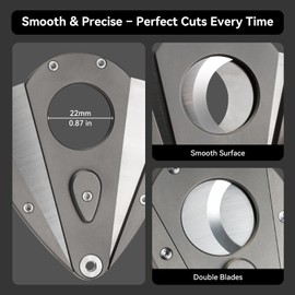 Titan Cutter, Heavy Duty Double V Guillotine Cutter for Precise and Clean Cuts, Portable and Rust Resistant, Fits Most Sizes