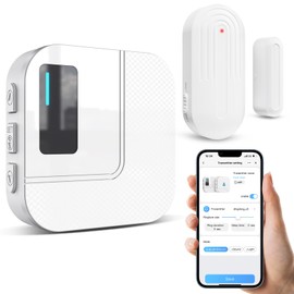 Door Chime,Sanjie WiFi Door Sensor Open Chime When Entering for Business/Home/Store/Office Alert Your Phone,Alarms for Kids Safety,500 FT Range,20 Ringtones,1 Sensor 1 Receiver