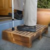 URFORESTIC Solid Wood Indoor/Outdoor 3 1/2" High Riser Step -