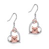 YAFEINI Yorkie Earrings 925 Sterling Silver Yorkie Dog Dangle Earring