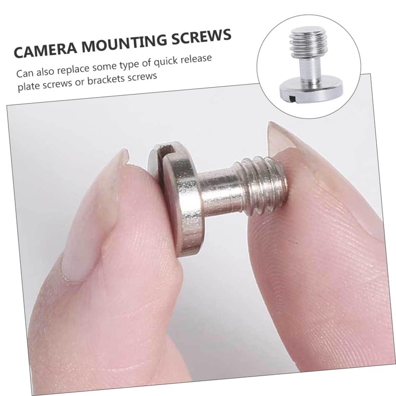 SHINEOFI 5Pcs Camera Fixing Screws Quick Release Tripod Screws for