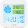infactory Luftmesser: 2er-Set TVOC- & CO2-Messgeräte mit Uhr, Temperatur, Luftfeuchtigkeit