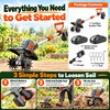 Cordless Electric Garden Tiller for Soil Cultivation – Anti-Tangle Blades