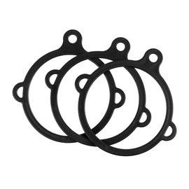 West Coast Paracord 3 Hole Safety Water Bottle Ring – Black – Transform into a Water Bottle Sling, Holder, or Handle (20 Pack)