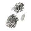 100 Sets Blank Button Badge Parts Set Round Shape Rust
