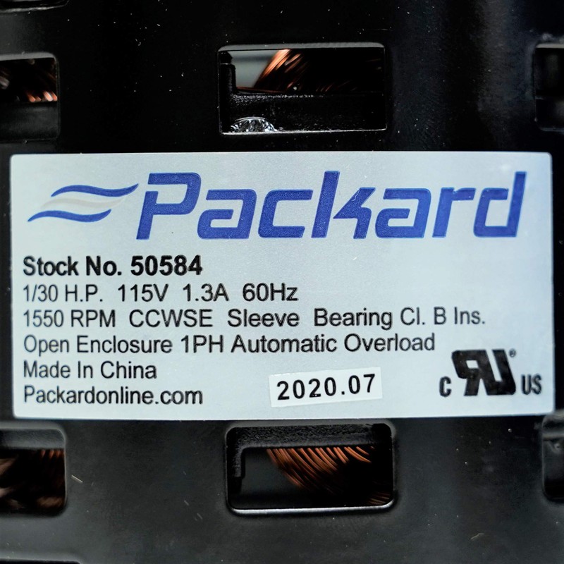 Packard 50584 Bathroom Exhaust Vent Fan Motor Replacement for Broan
