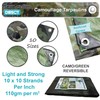 Camouflage Tarpaulin 1.8m x 1.2m 80gsm Tarp Waterproof Sheet for