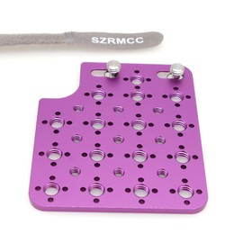 SZRMCC Alexa Mini/Mini LF Expansion Side Panel Kit 1/4" 3/8" Thread Cold Shoe Side Panel Plate for ARRI RED Canon Sony Cinema Camera (Purple)