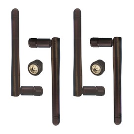 Dixingtek 4 pcs 108mm Length WiFi Antenna, Dual WiFi 2.4g 5g 5.8g WiFi 6e Bluetooth Antenna, SMA Male Connector, for WiFi Router PCI-E Wireless Network Card USB Adapter Security Video Surveillance