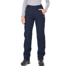 Jessie Kidden Women's Waterproof Pants Hiking Ski Snow Fish Fleece Lined Insulated Outdoor Golf Travel Pant (801F Blue 4)