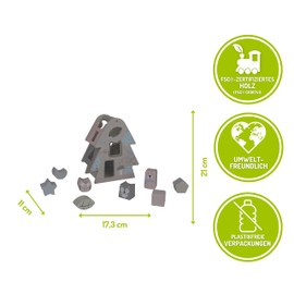 EverEarth Pastel Christmas Tree Sorting Game (EE33783), Multi