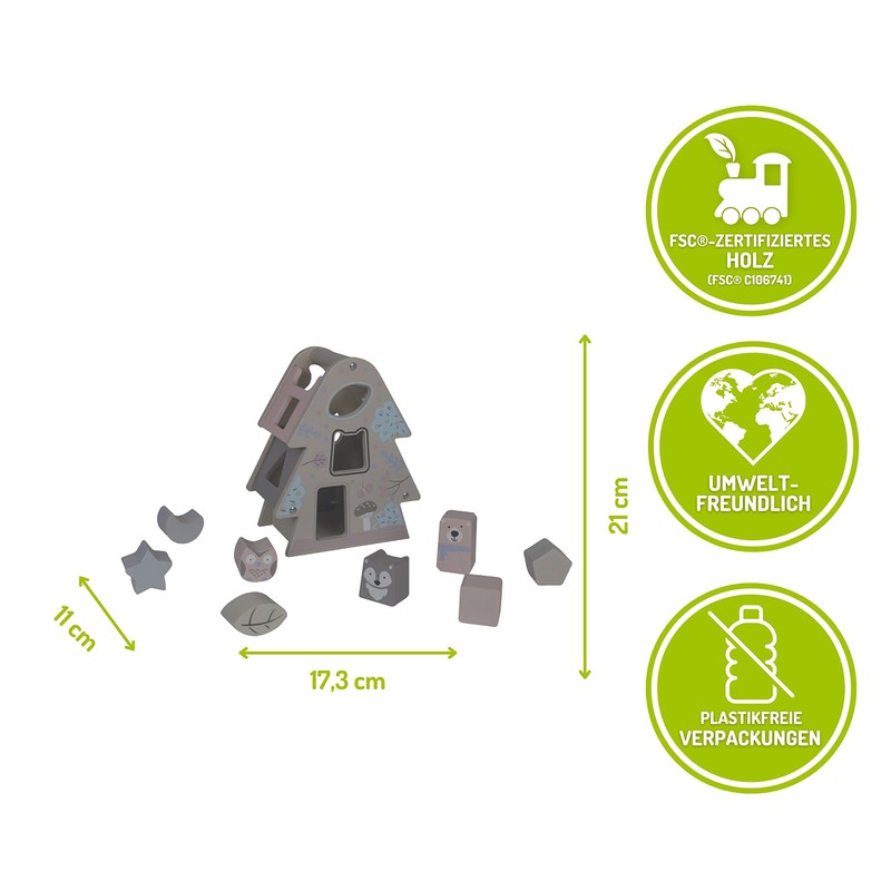 EverEarth Pastel Christmas Tree Sorting Game (EE33783), Multi